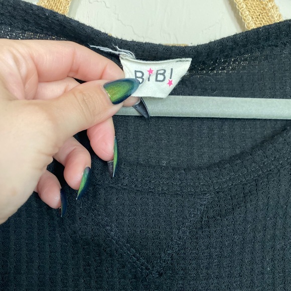 BiBi black leopard sleeve loose fit top S - Picture 8 of 10